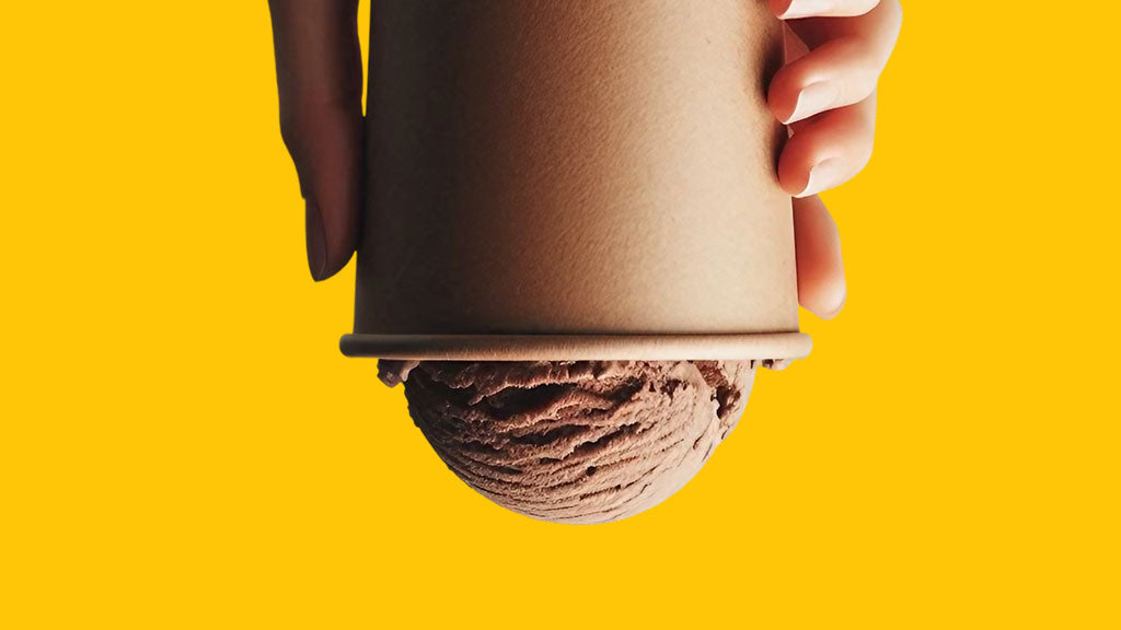 Milk Tea ice cream with jelly pearls